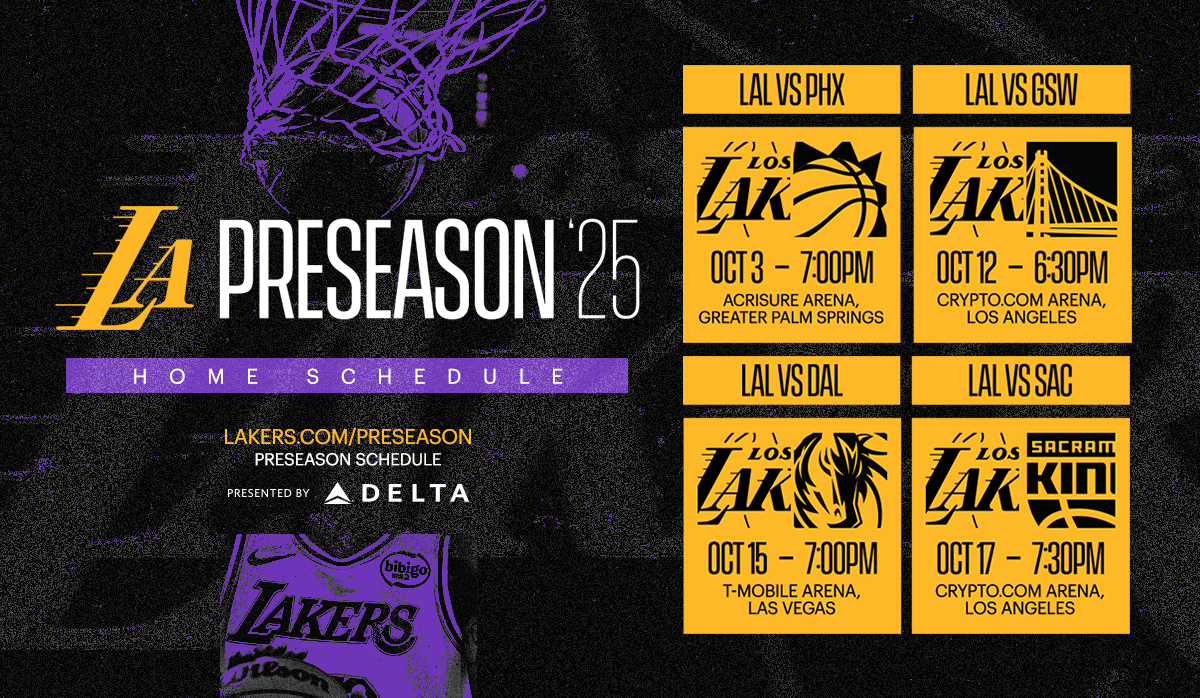 LA PRESEASON '25 HOME SCHEDULE LA PRESEASON '25 HOME SCHEDULE