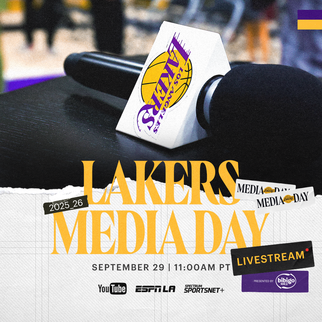 LAKERS MEDIA DAY - SEPTEMBER 29 11:00AM PT