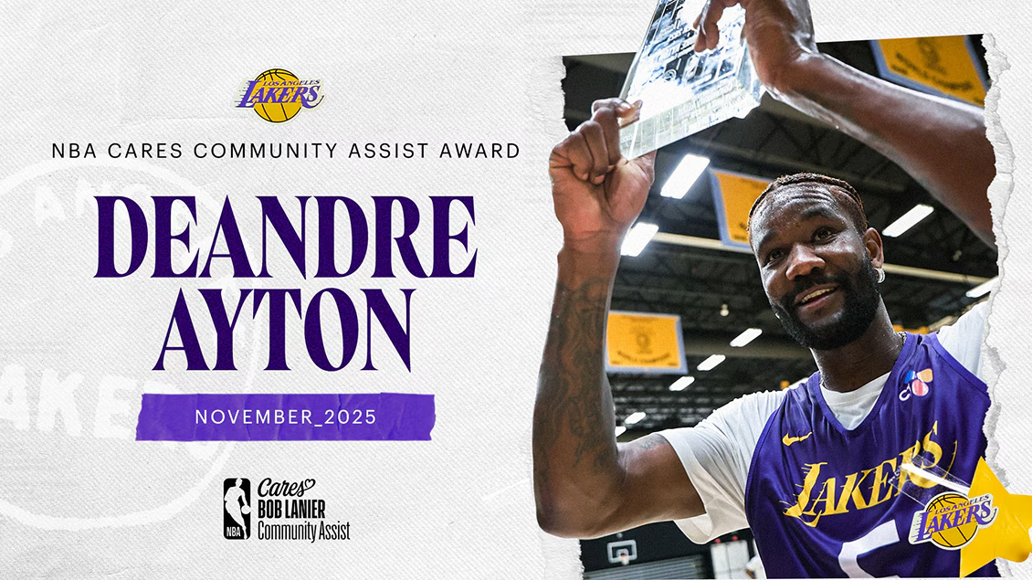 DEANDRE AYTON NBA COMMUNITY ASSIST AWARD