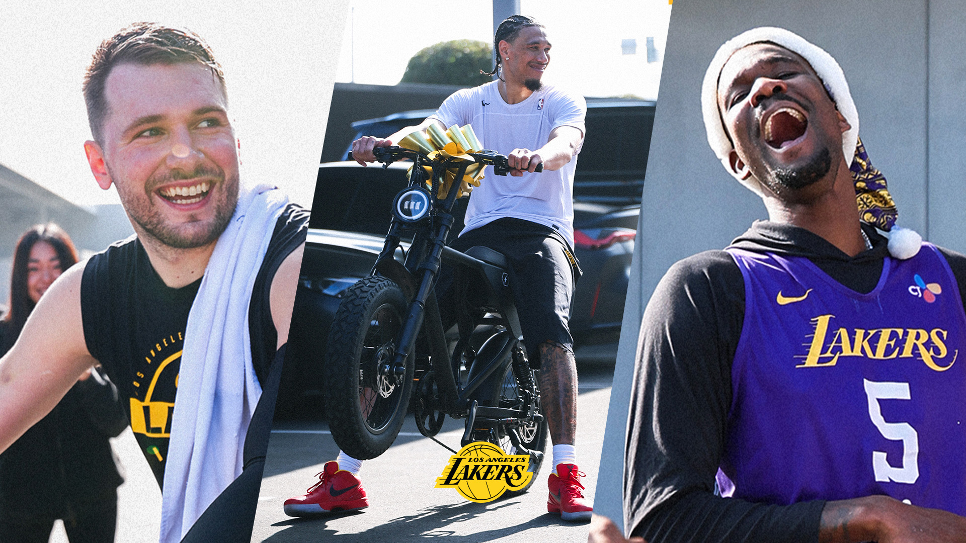 LUKA DONČIĆ SURPRISES TEAM WITH E-BIKES