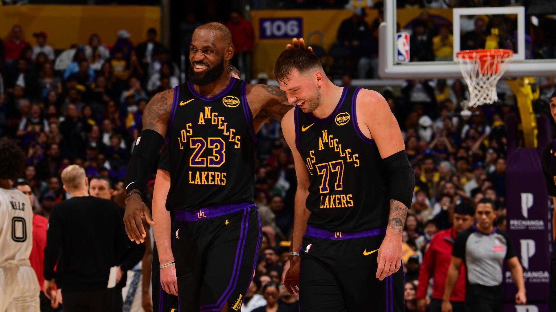 LeBron James and Luka Doncic