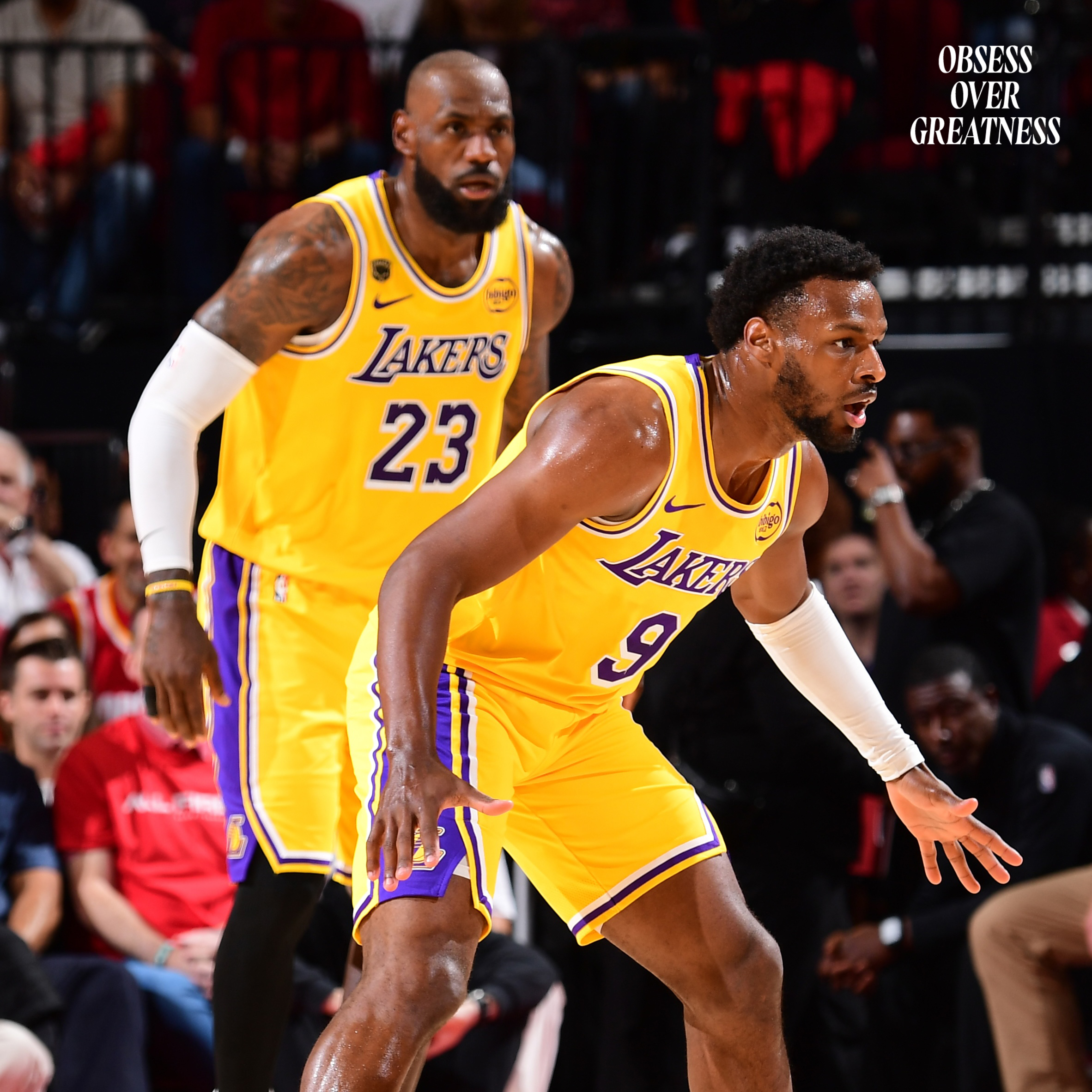 LeBron and Bronny James