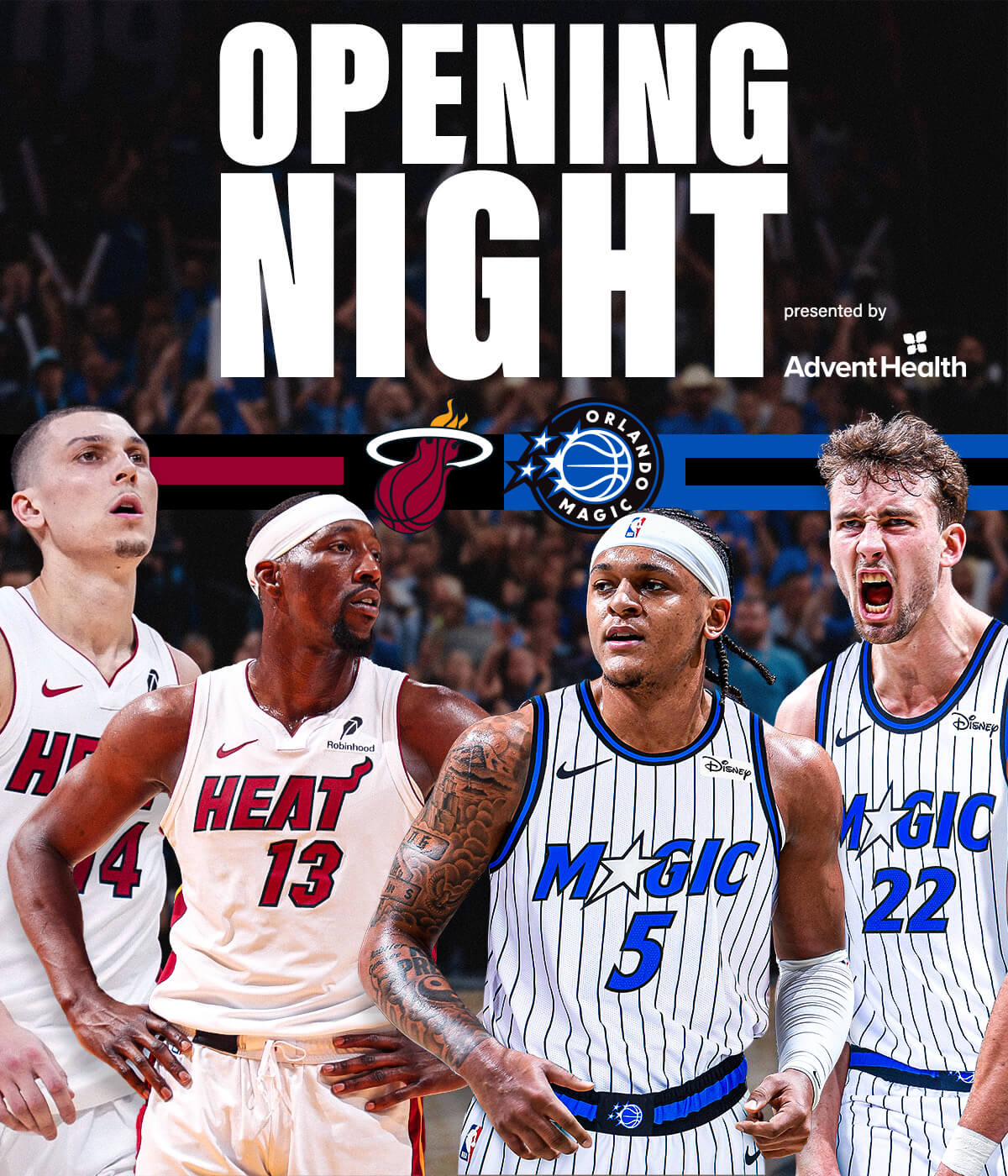 Opening Night: Miami vs Heat | October 22 at 7:00 PM