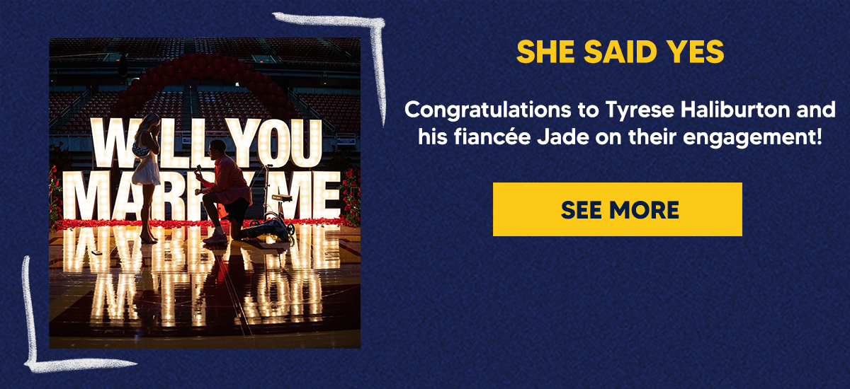 Congratulations to Tyrese Haliburton and his fiancée Jade on their engagement!