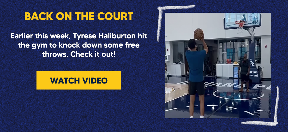 Earlier this week, Tyrese Haliburton hit the gym to knock down some free throws. Check it out!