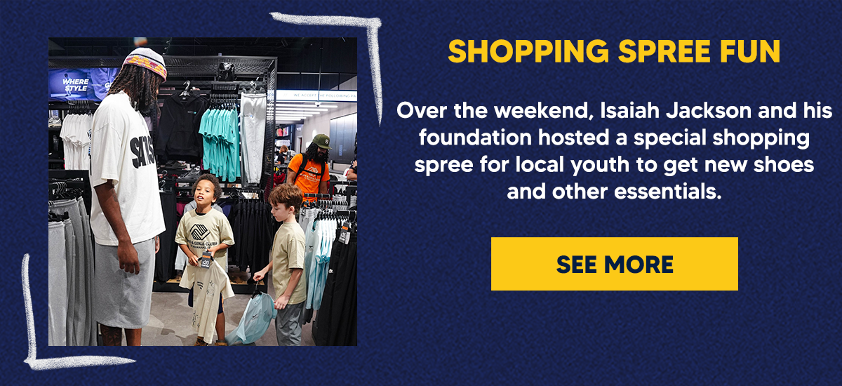 Over the weekend, Isaiah Jackson and his foundation hosted a special shopping spree for local youth to get new shoes and other essentials.