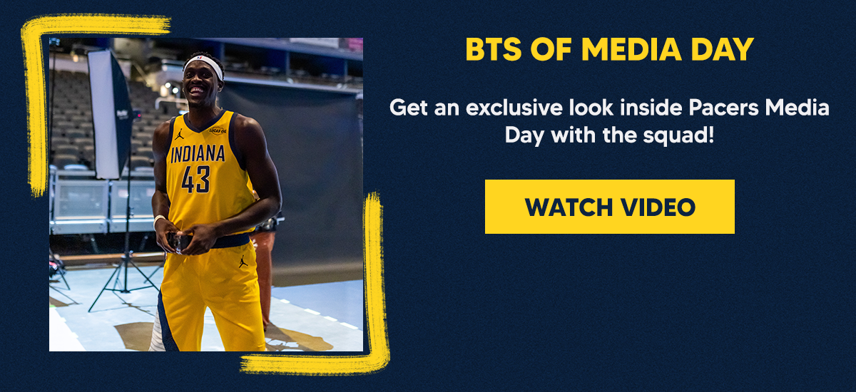 Get an exclusive look inside Pacers Media Day with the squad!