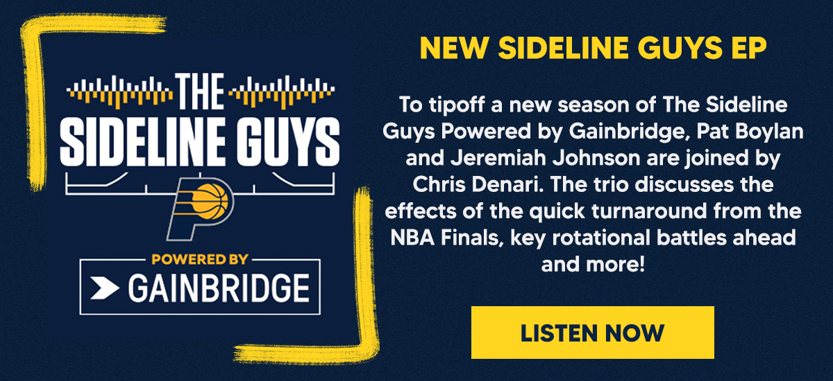 To tipoff a new season of The Sideline Guys Powered by Gainbridge, Pat Boylan and Jeremiah Johnson are joined by Chris Denari. The trio discusses the effects of the quick turnaround from the NBA Finals, key rotational battles ahead and more!
