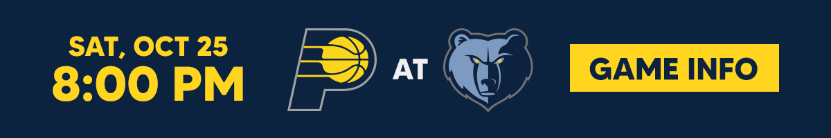 Pacers at Grizzlies Game Info