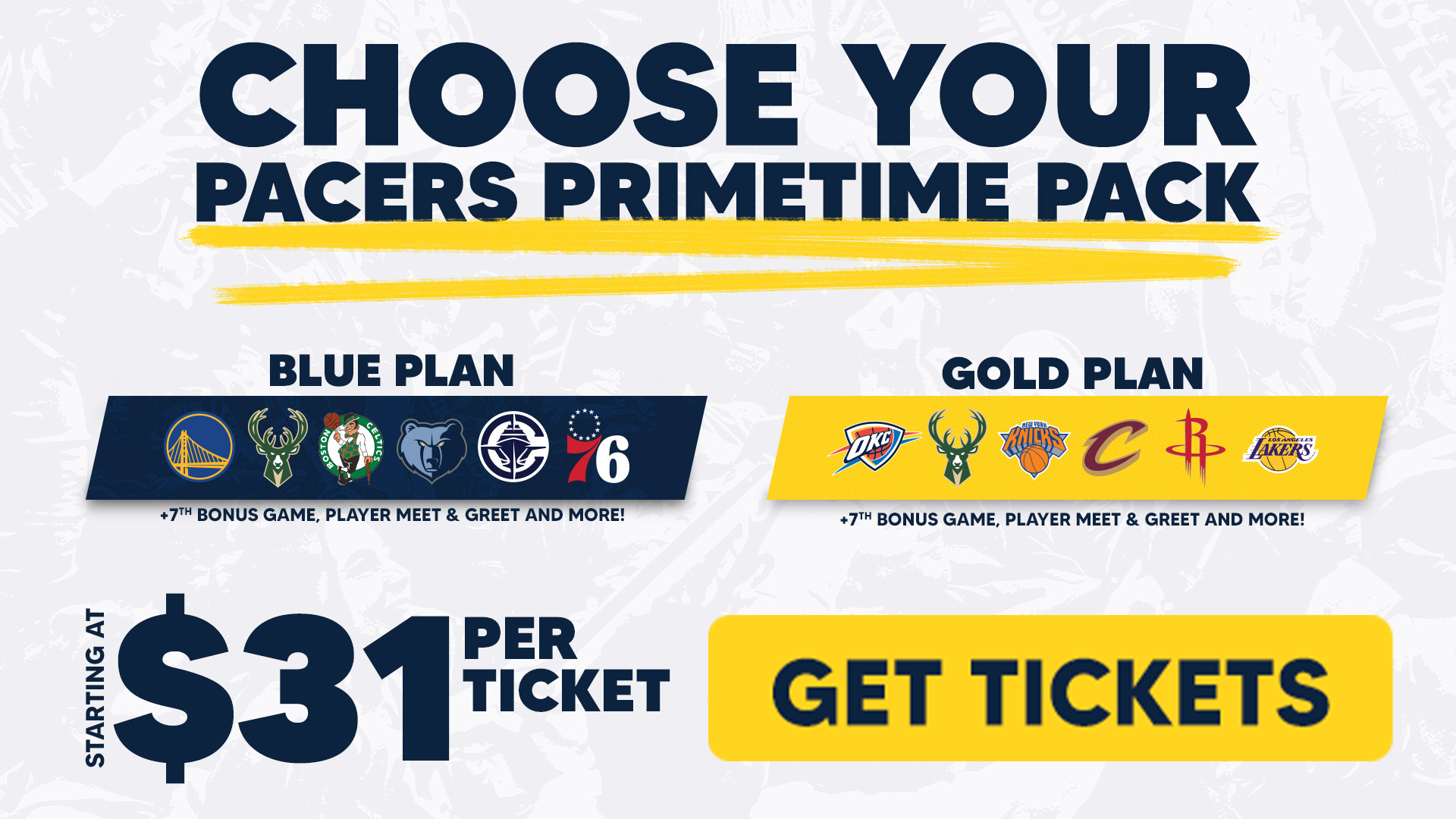 Pacers Primetime Packs
