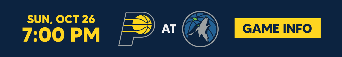 Pacers at Timberwolves Game Info