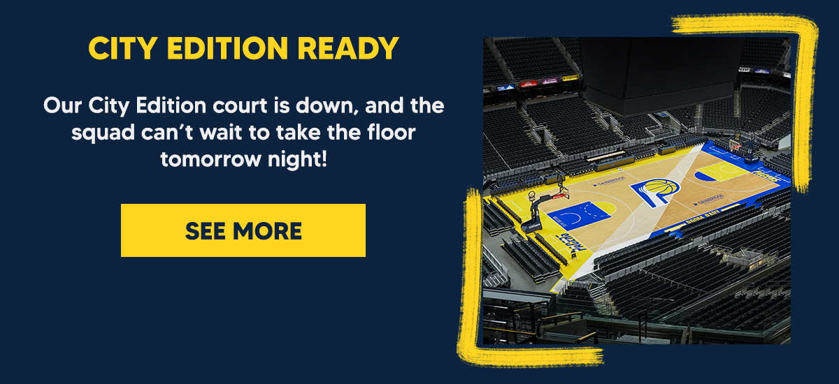 Our City Edition court is down, and the squad can’t wait to take the floor tomorrow night!