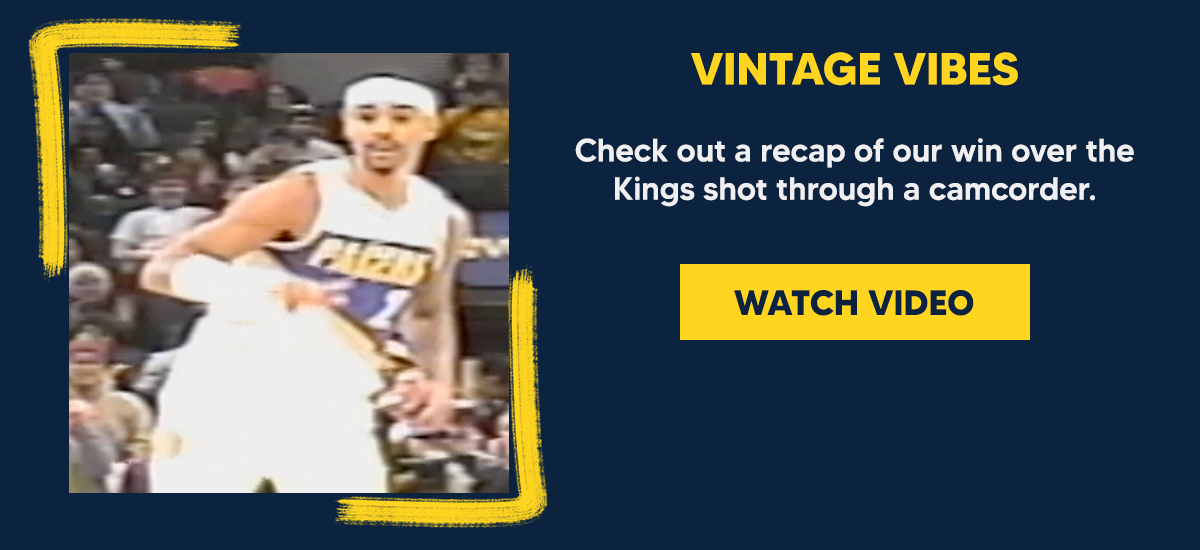 Check out a recap of our win over the Kings shot through a camcorder.