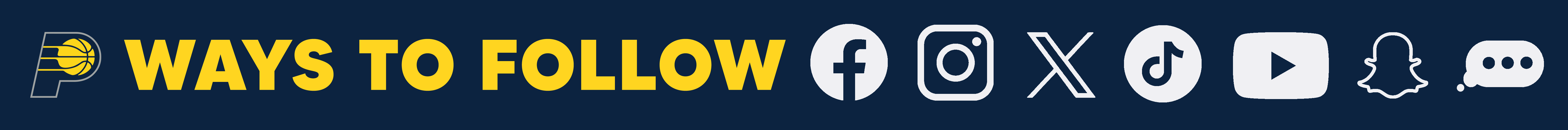 Ways to Follow the Pacers on Social Media
