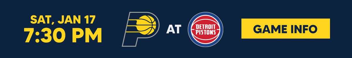 Pacers at Pistons Game Info