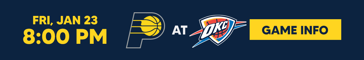 Pacers at Thunder Game Info