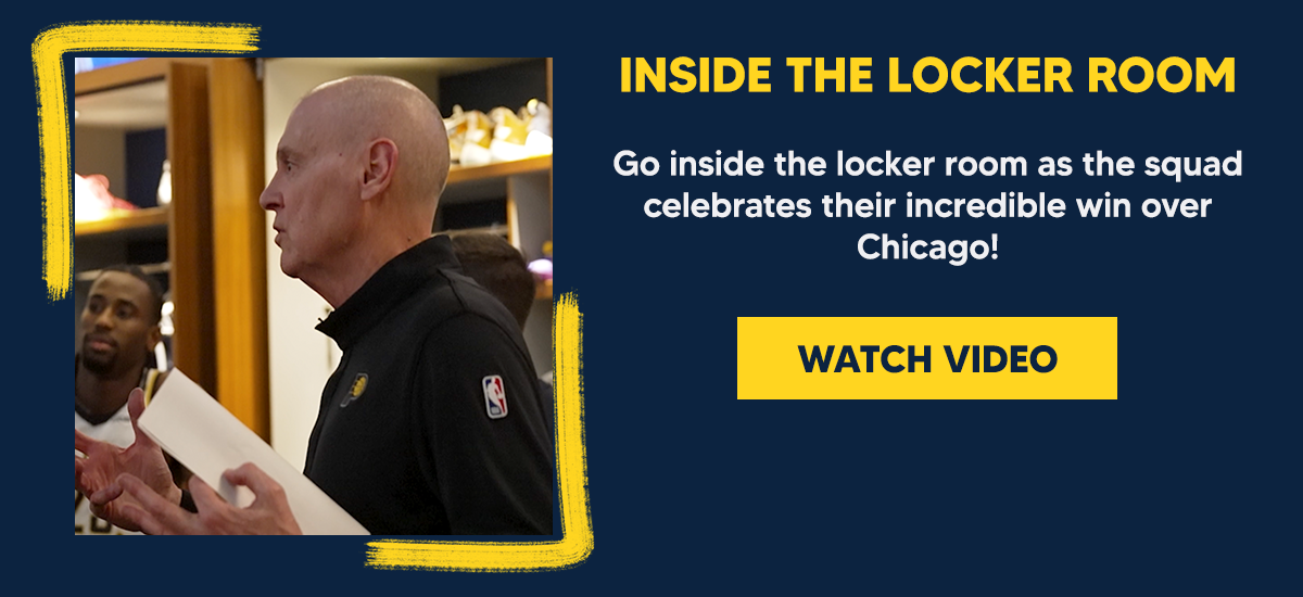 Go inside the locker room as the squad celebrates their incredible win over Chicago!