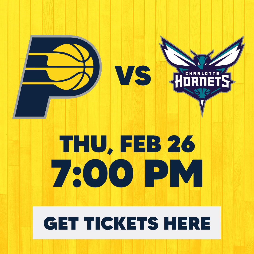 Get tickets to Pacers vs. Hornets!