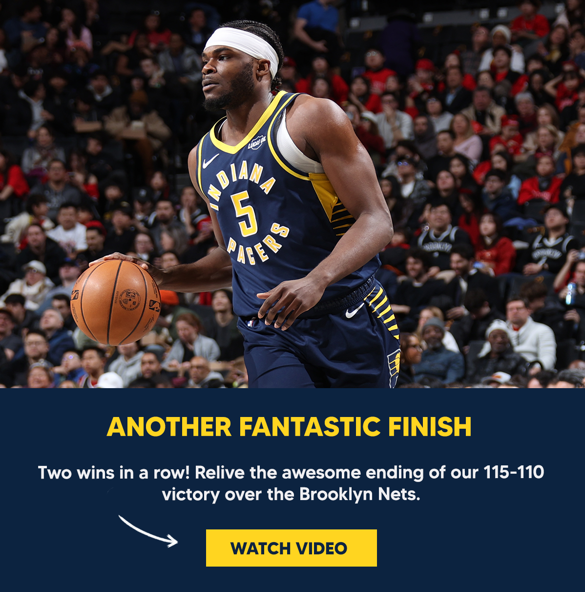 Two wins in a row! Relive the awesome ending of our 115-110 victory over the Brooklyn Nets. 