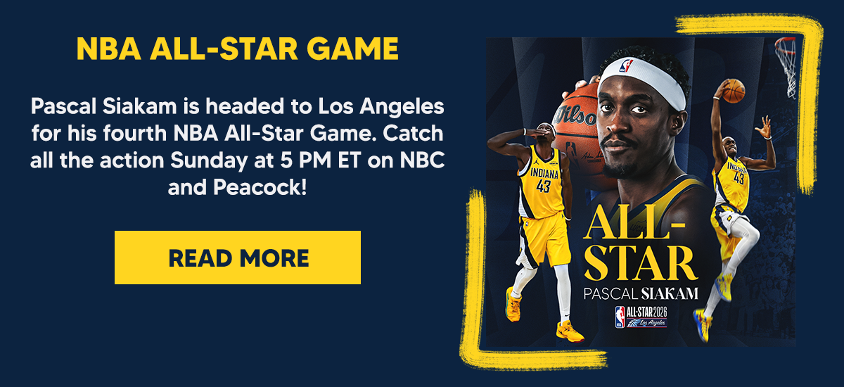 Pascal Siakam is headed to Los Angeles for his fourth NBA All-Star Game. Catch all the action Sunday at 5 PM ET on NBC and Peacock!
