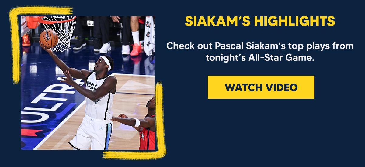 Check out Pascal Siakam’s top plays from tonight’s All-Star Game.
