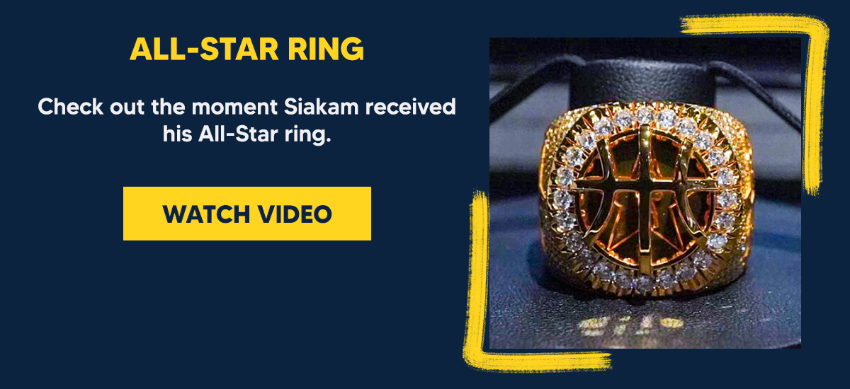 Check out the moment Siakam received his All-Star ring.