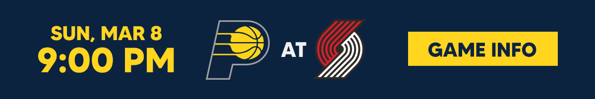 Pacers at Trail Blazers Game Info