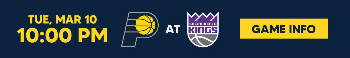 Pacers at Kings Game Info