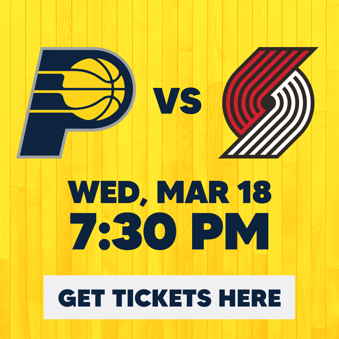Get tickets to Pacers vs. Trail Blazers!