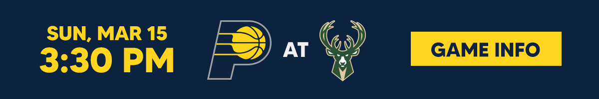 Pacers at Bucks Game Info