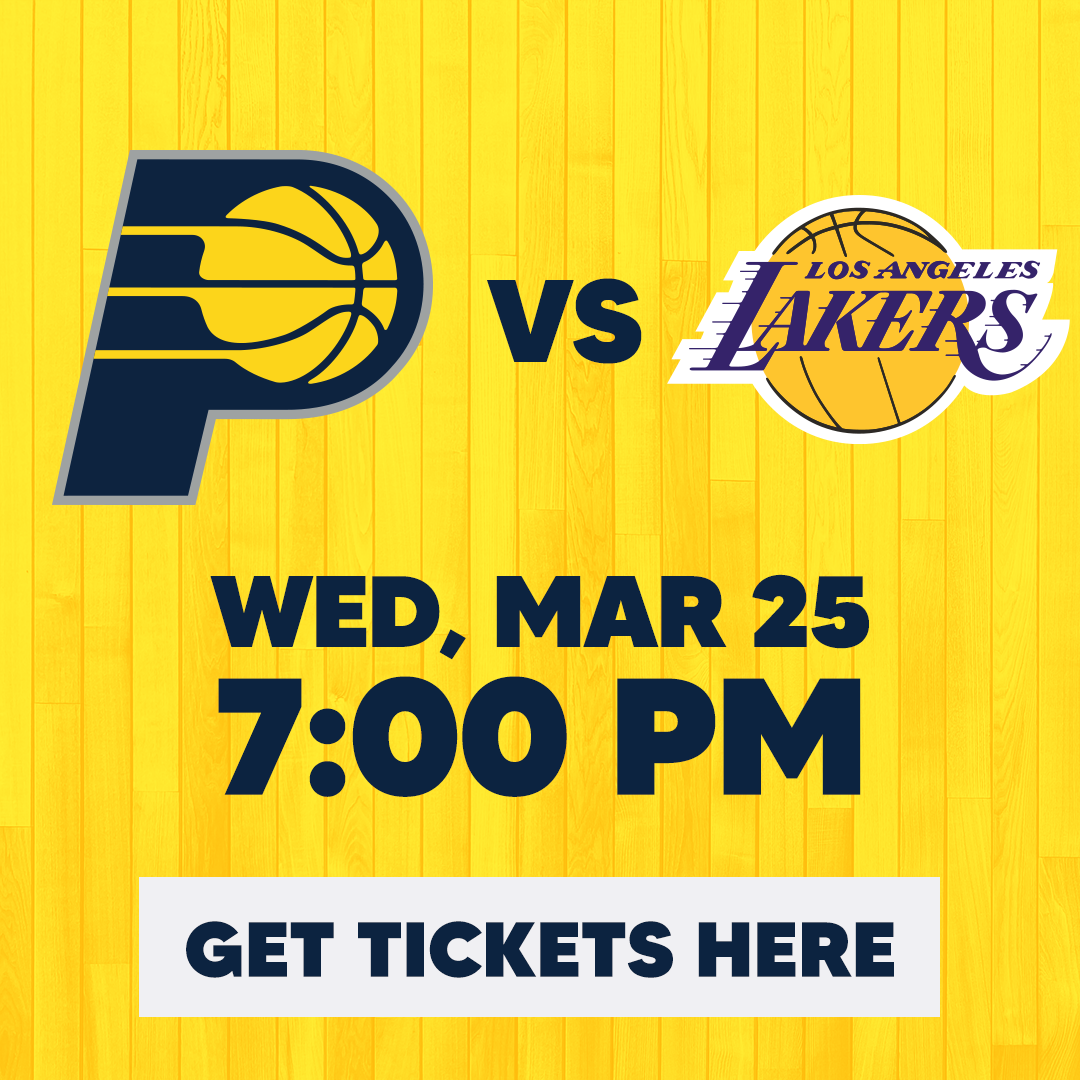 Get tickets to Pacers vs. Lakers!