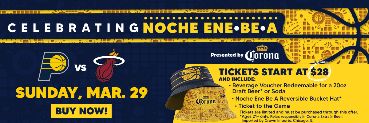 Join us on March 29 to celebrate Noche Ene Be A presented by Corona as we take on the Miami Heat!