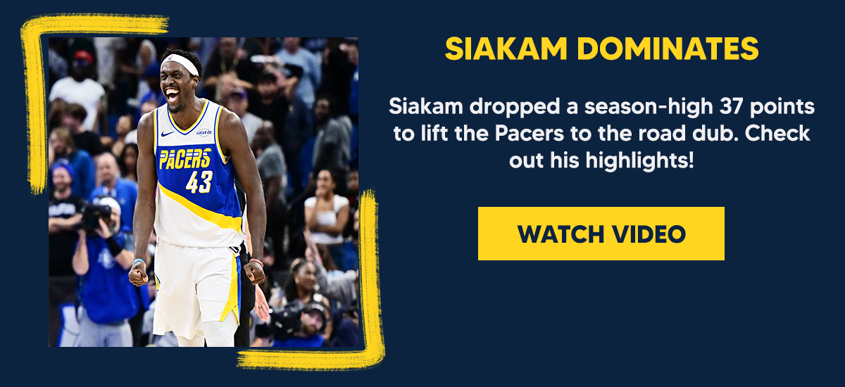 Siakam dropped a season-high 37 points to lift the Pacers to the road dub. Check out his highlights!