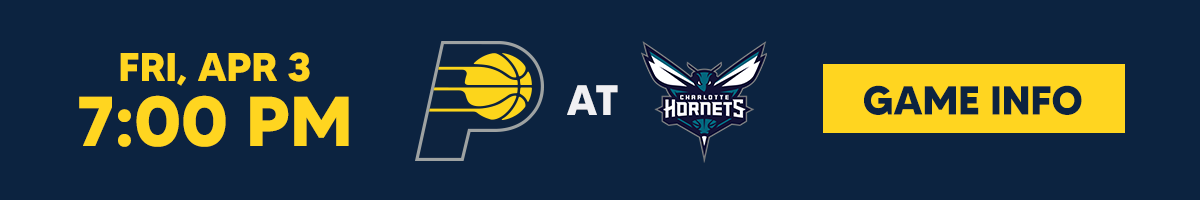 Pacers at Hornets Game Info