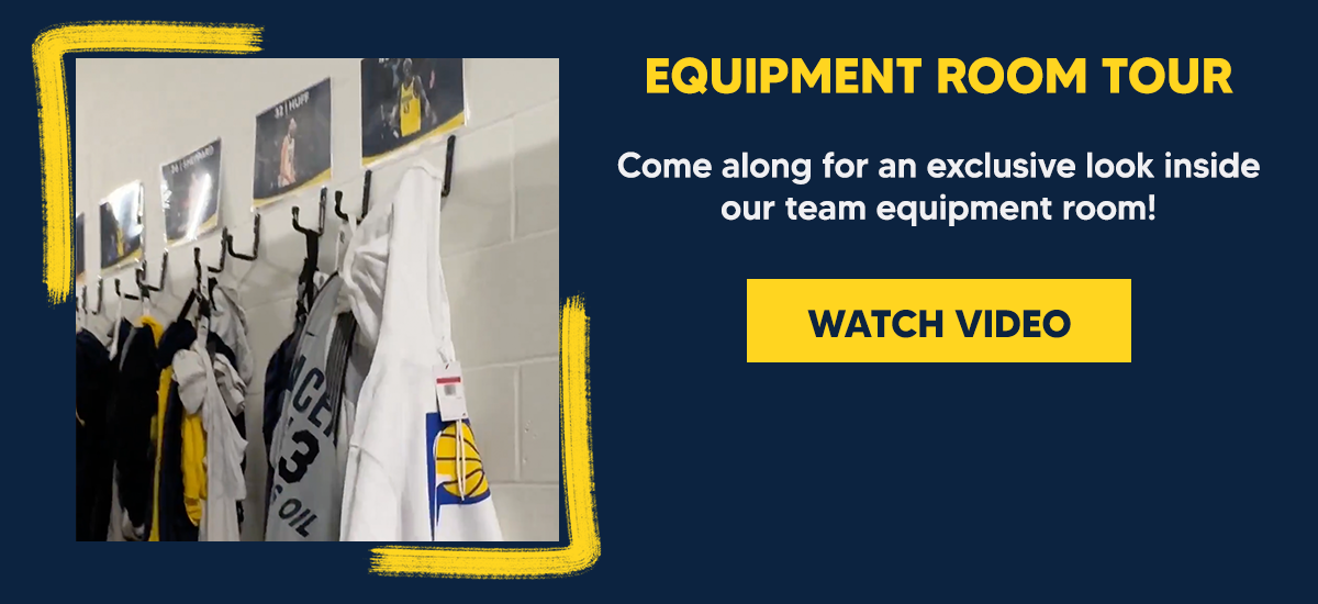Come along for an exclusive look inside our team equipment room!