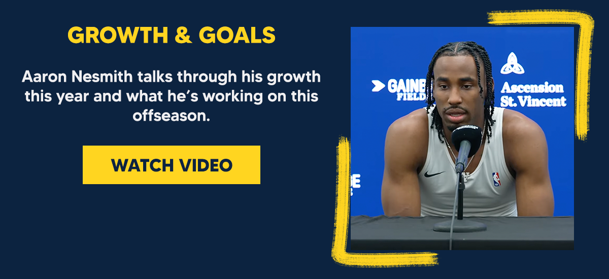 Aaron Nesmith talks through his growth this year and what he’s working on this offseason.