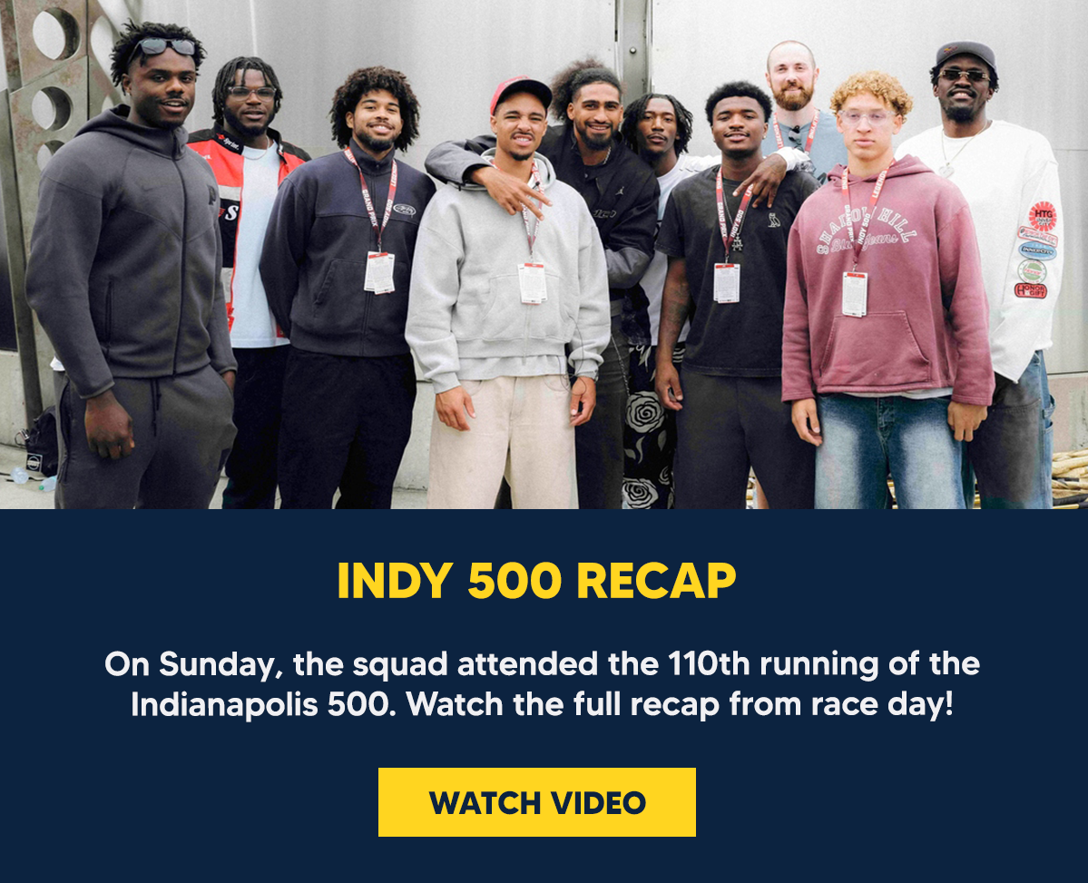 On Sunday, the squad attended the 110th running of the Indianapolis 500. Watch the full recap from race day!