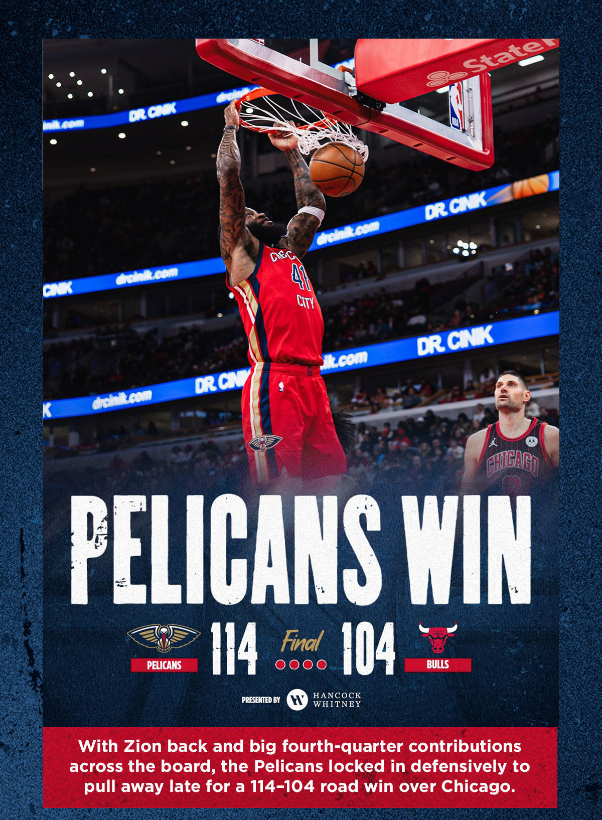 Pelicans Win!