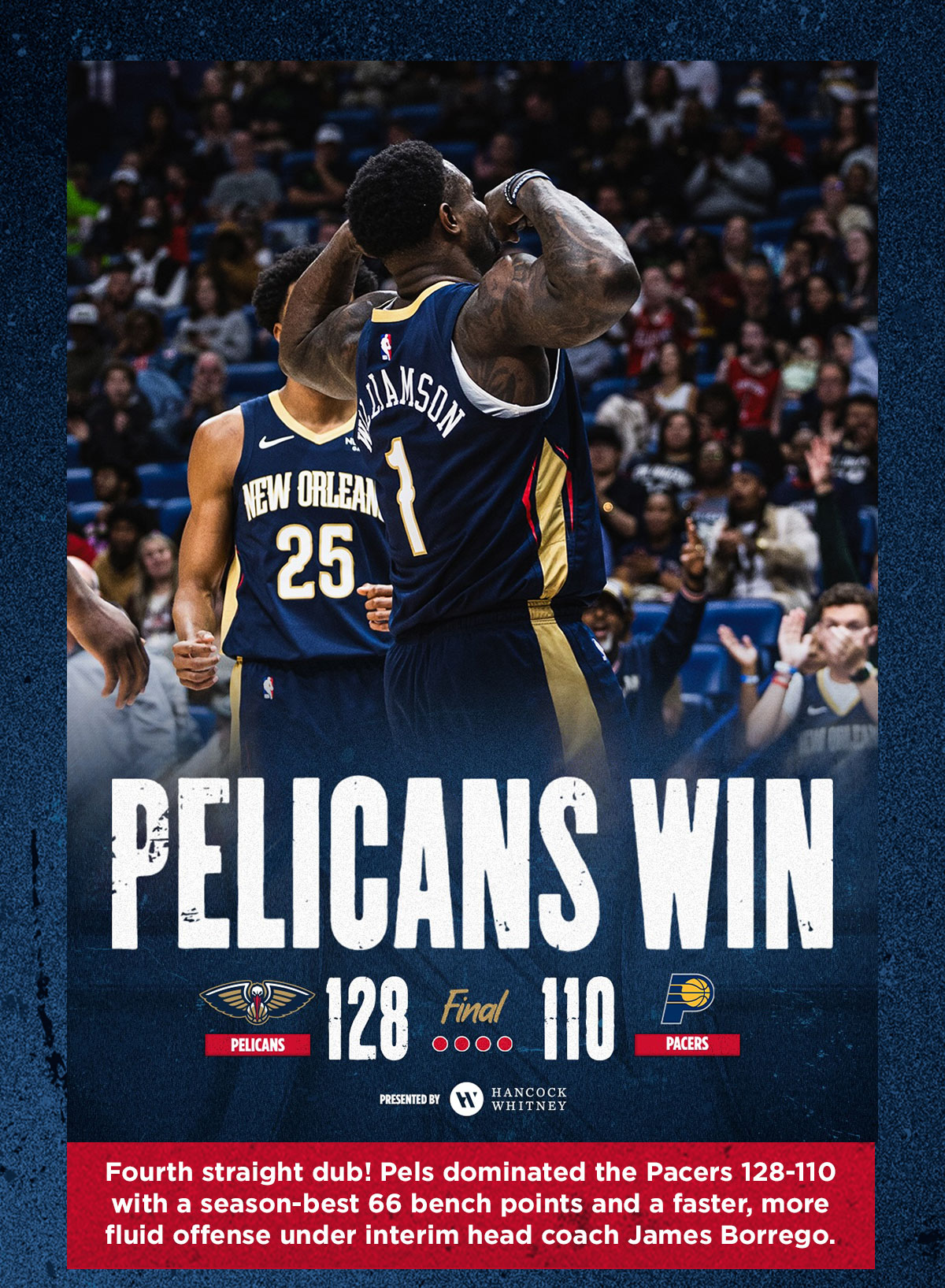 Pelicans Win!