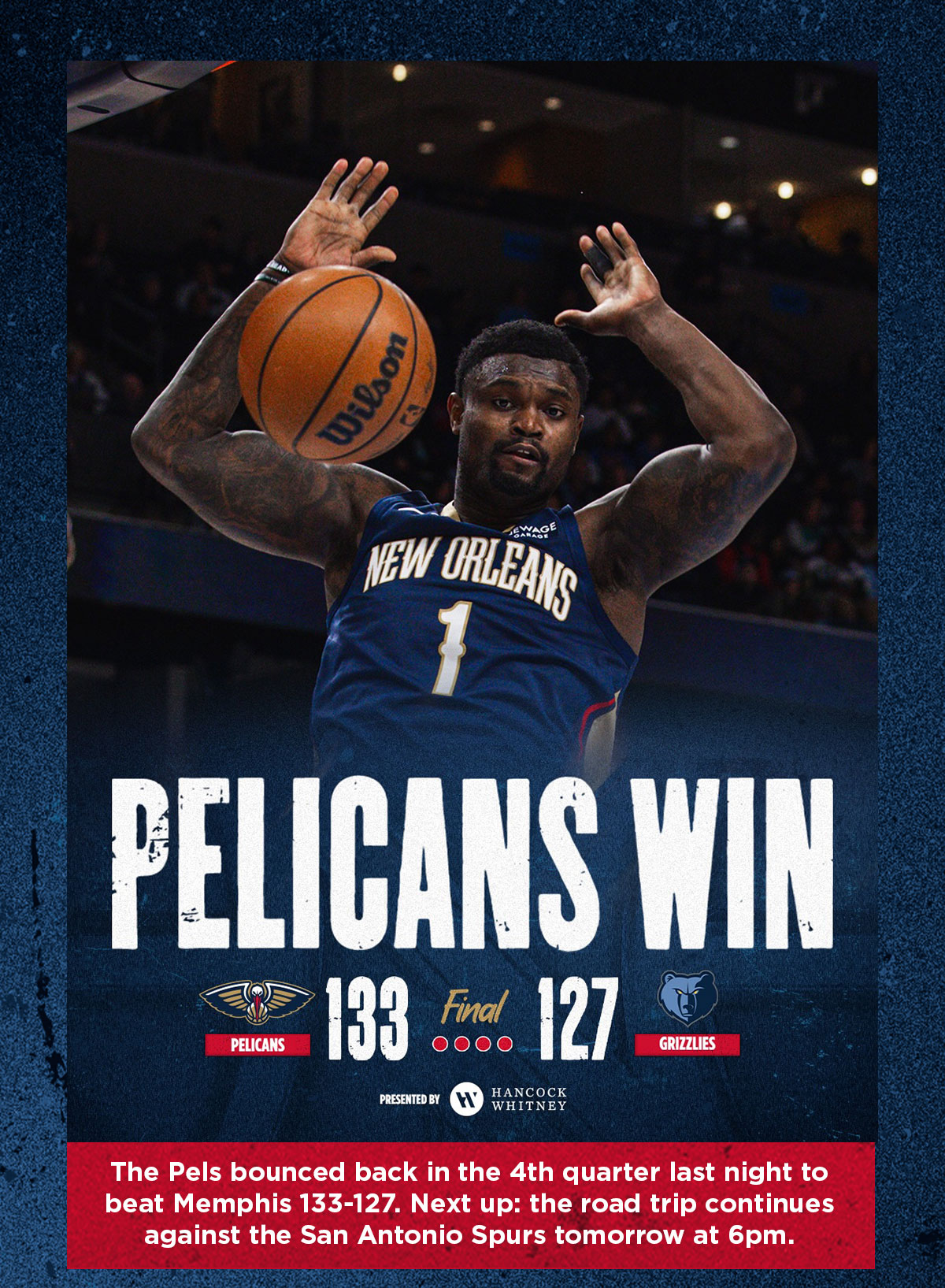 Pelicans Win!