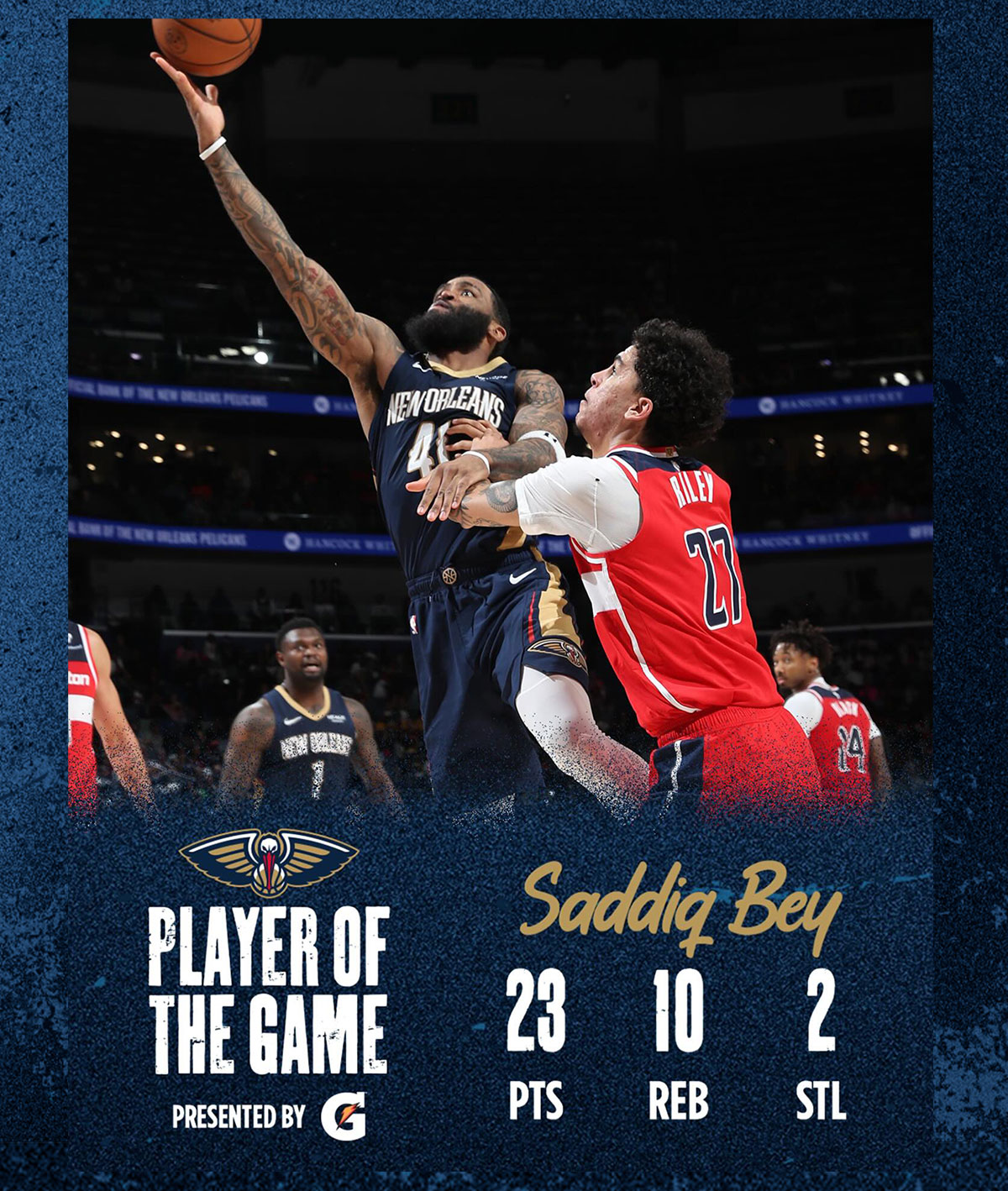 Player of the Game: Saddiq Bey
