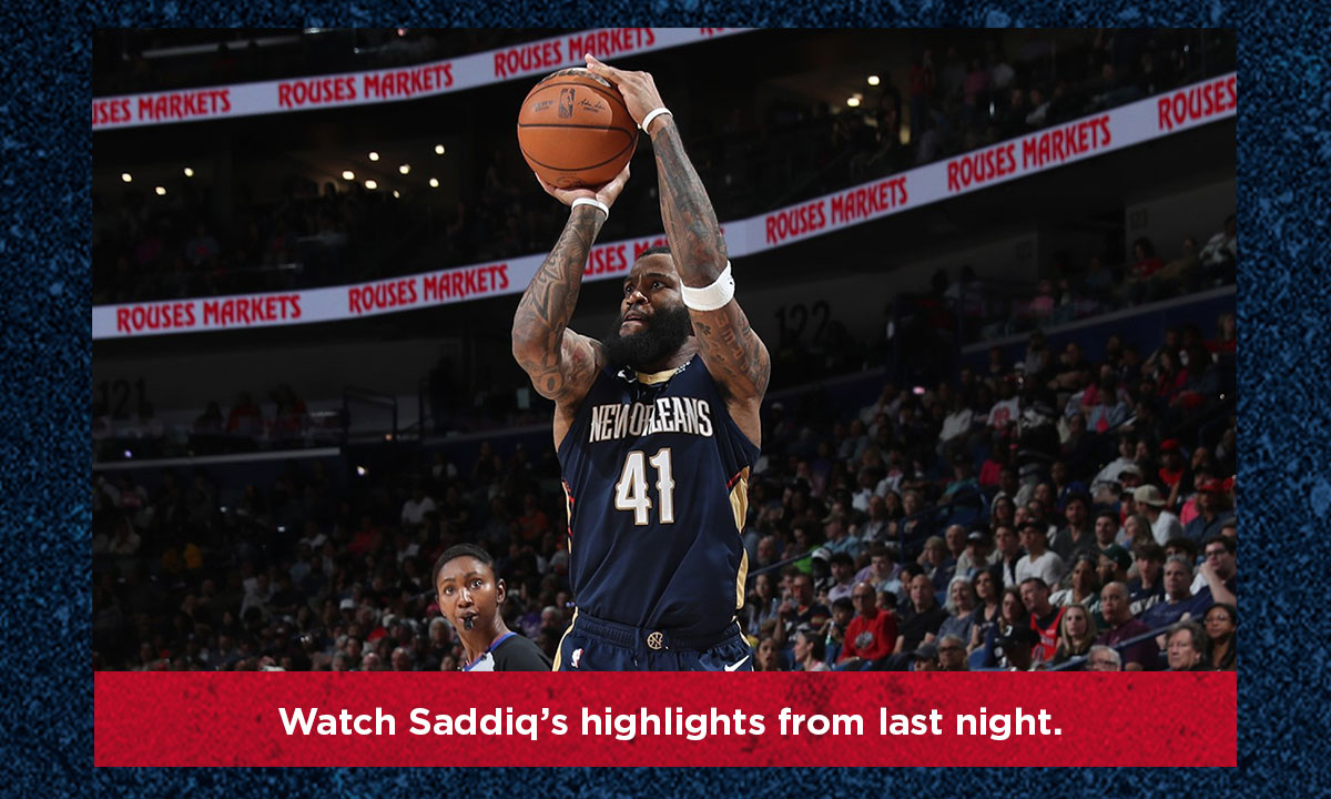 Watch Saddiq's highlights from last night.