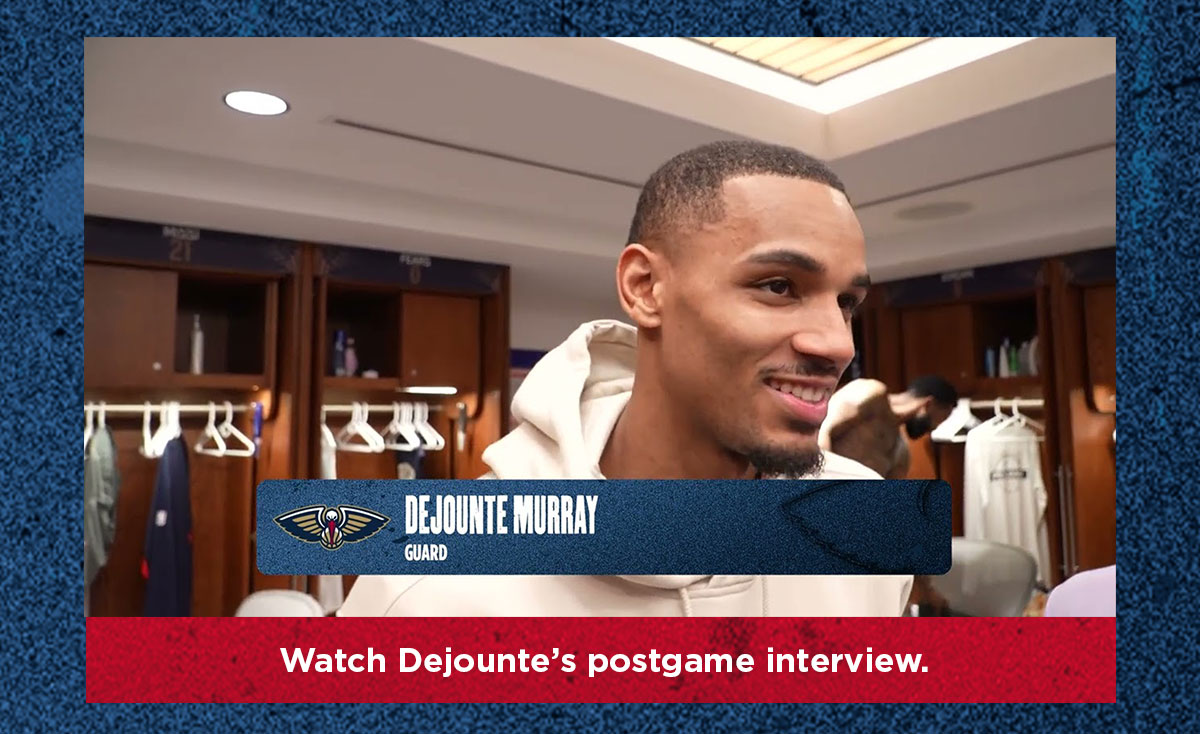 Watch Dejounte Murray's postgame interview.