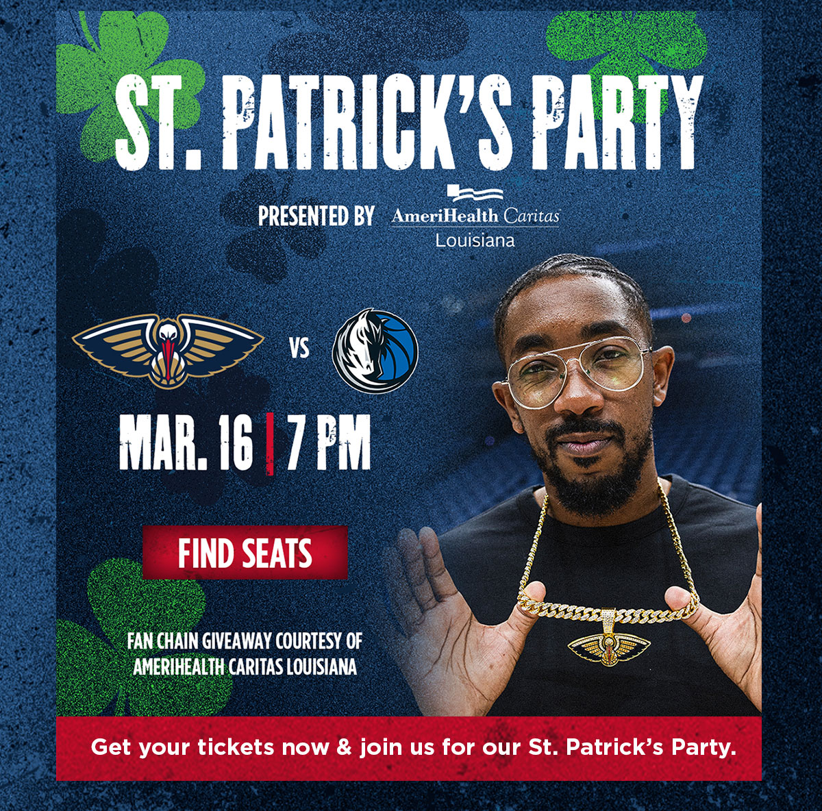 Get your tickets now & join us for our St. Patrick's Party.
