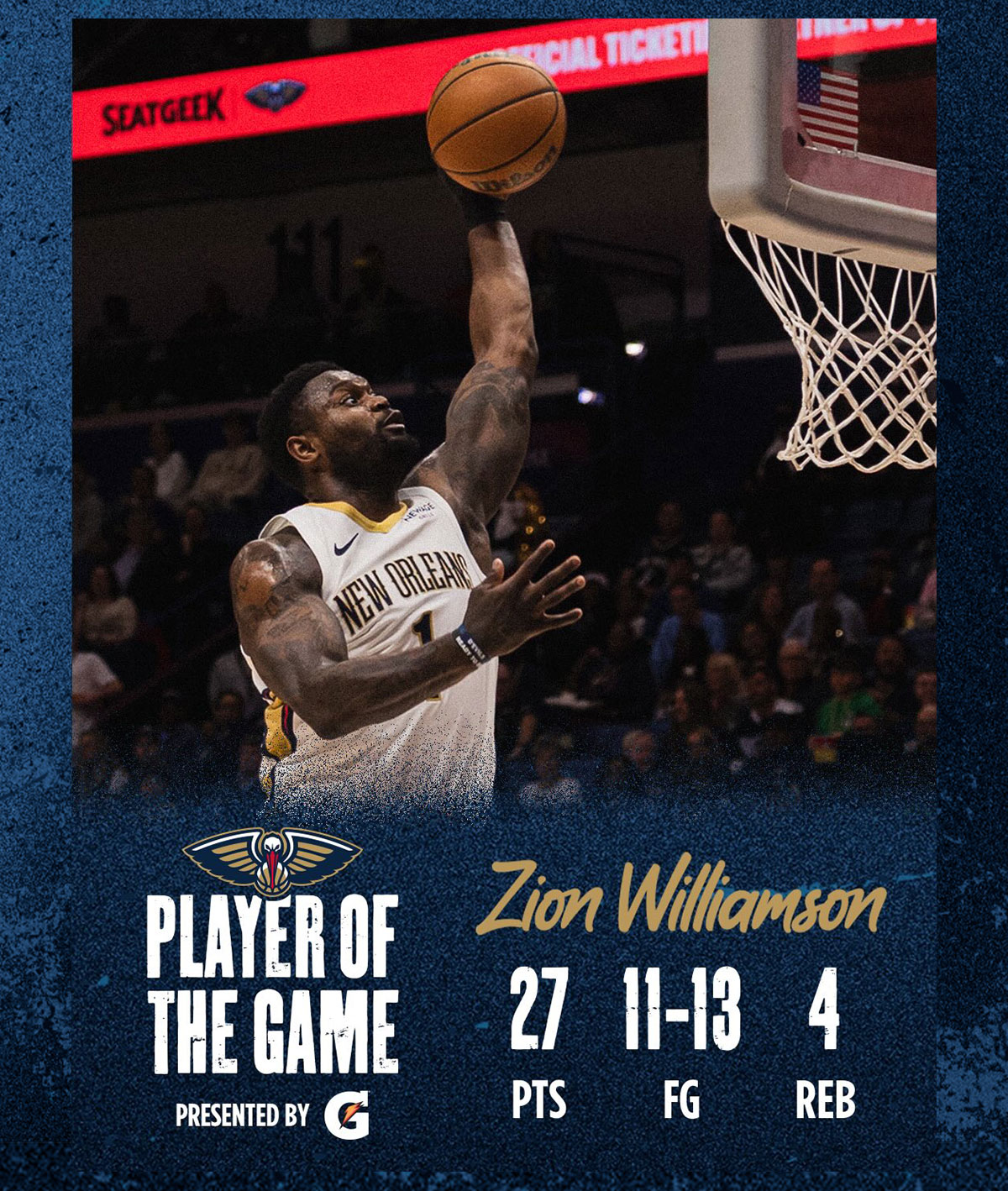 Player of the Game: Zion Williamson