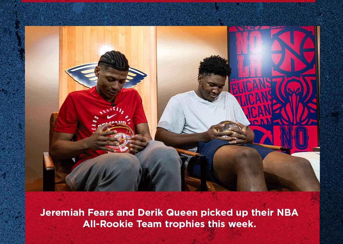 Jeremiah Fears and Derik Queen pick up All-Rookie trophies