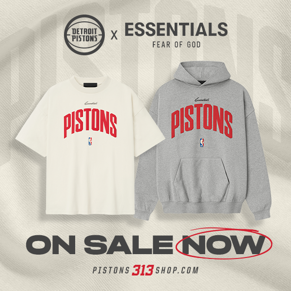 Detroit Pistons x Essentials Fear of God On Sale NOW