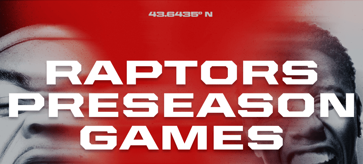 RAPTORS PRESEASON GAMES