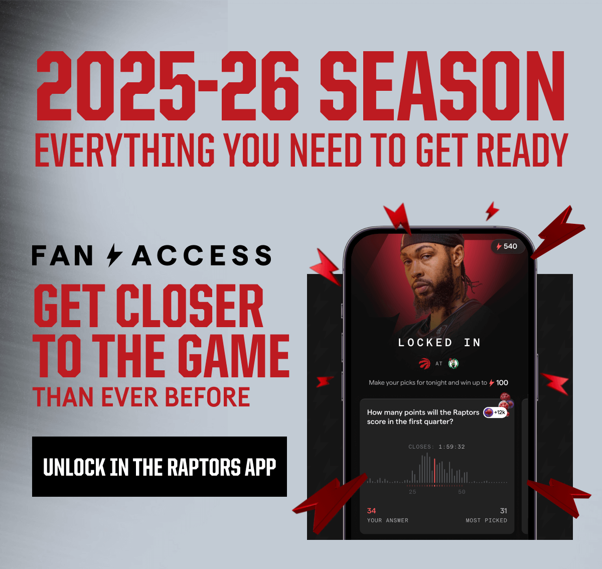 2025-26 SEASON EVERYTHING YOU NEED TO GET READY | FAN ACCESS | GET CLOSER TO THE GAME THAN EVER BEFORE | UNLOCK IN THE RAPTORS APP