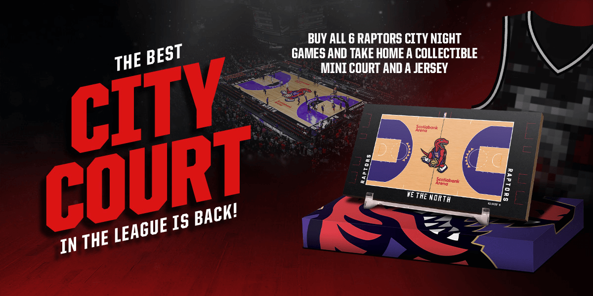THE BEST CITY COURT IN THE LEAGUE IS BACK! | BUY ALL 6 RAPTORS CITY NIGHT GAMES AND TAKE HOME A COLLECTIBLE MINI COURT AND A JERSEY